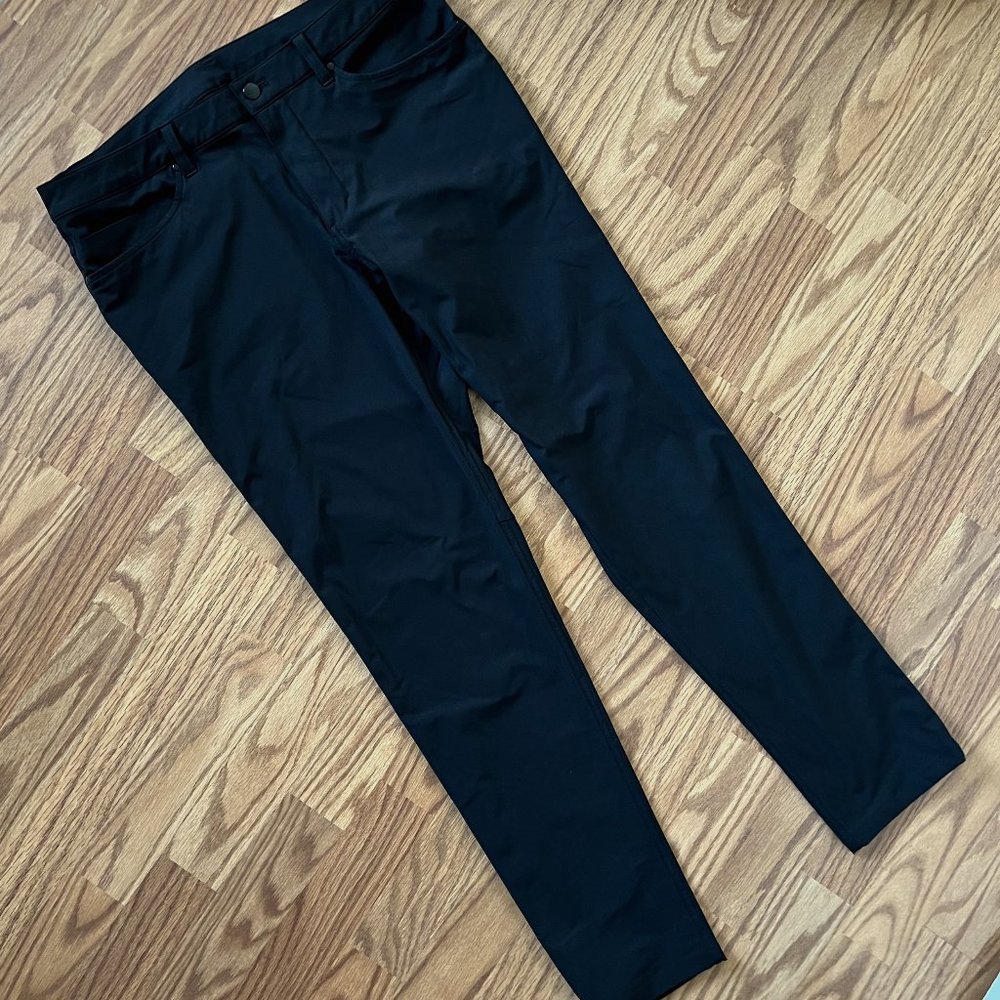 Lululemon Mens Black ABC Slim-Fit Pant // Size 34x30